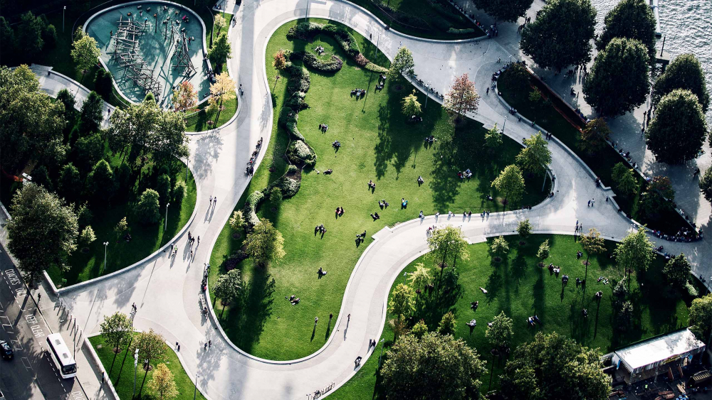 Park Aerial von oben
