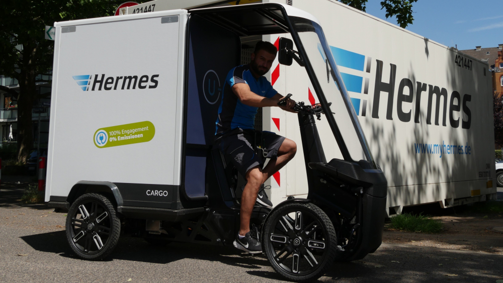 Hermes Wiesbaden_Mubea U-Mobility Cargobike